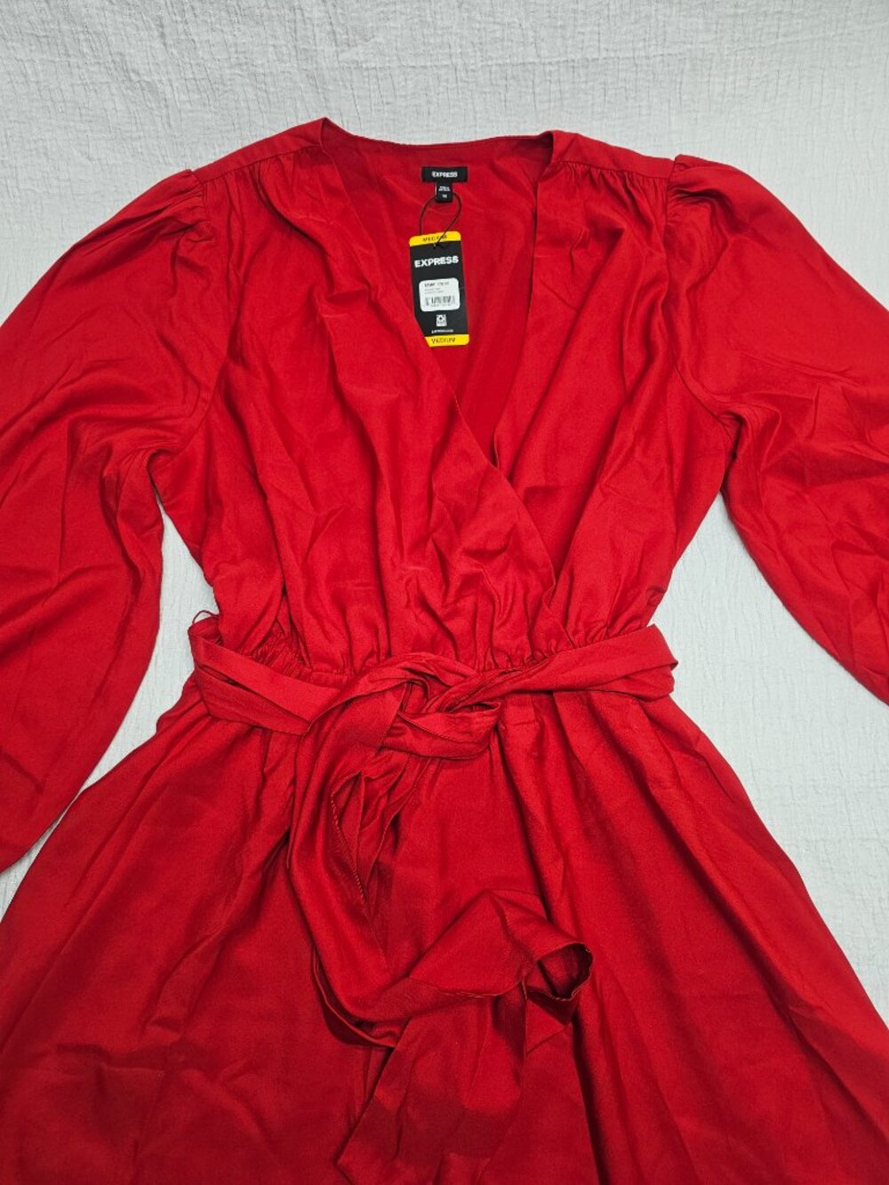 Express Women's Long Sleeve Wrap Dress Size M - Picture 5 of 8